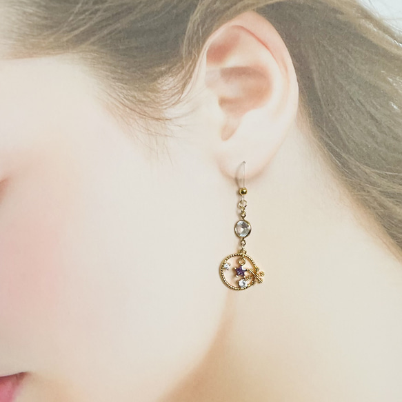 【限定♡】雪舞う聖夜のピアス 3枚目の画像