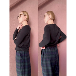 RATA❤️選擇你的褲長❤️超保暖隔熱❤️修身顯瘦褲，收腰設計❤️高品質彈性布料❤️BE格子圖案 第11張的照片