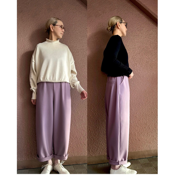 RATA❤️選擇你的褲長❤️超保暖隔熱❤️修身顯瘦褲，收腰設計❤️高品質彈性布料❤️BE格子圖案 第17張的照片