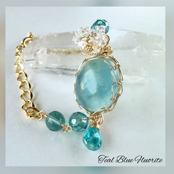 海の精の宝物♡アクアマリンのワイヤージュエリー ネックレス