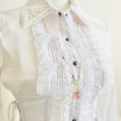 【限定♡】いちご＆十字架のペンダント・ハート 3枚目の画像