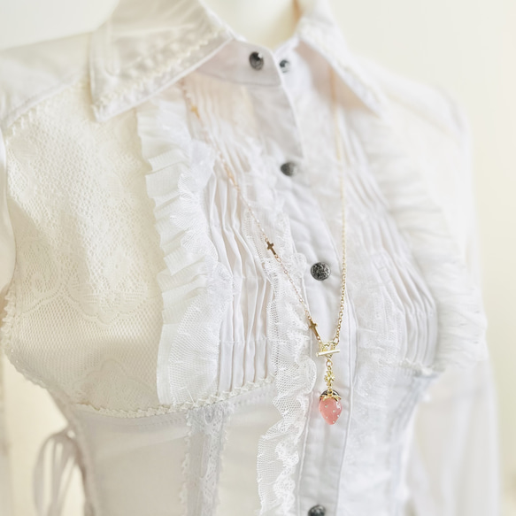 【限定♡】いちご＆十字架のペンダント・ハート 3枚目の画像