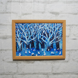 油絵 ネモフィラ畑【色紙】 絵画 HR 通販 11033949｜Creema(クリーマ)