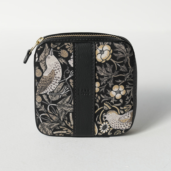 【冬季限量版】高品質迷你手拿包「草莓小偷」單色真皮黑色 *贈品 第6張的照片