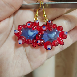 ミャクミャク 風 ピアス（イヤリング変更可能） ピアス（フック