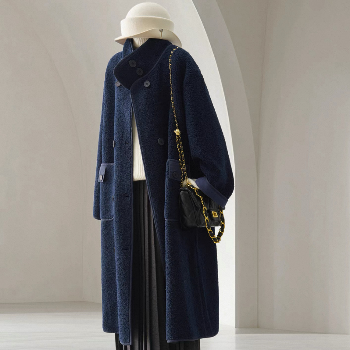 保温力高い大人の冬コート、大人が着たいお洒落なコート、ロングコート、厚手、防寒対策、秋冬限定、レディース