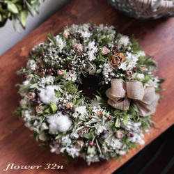 3個セット ポポラスユーカリのミルフィーユリース リース flower32n