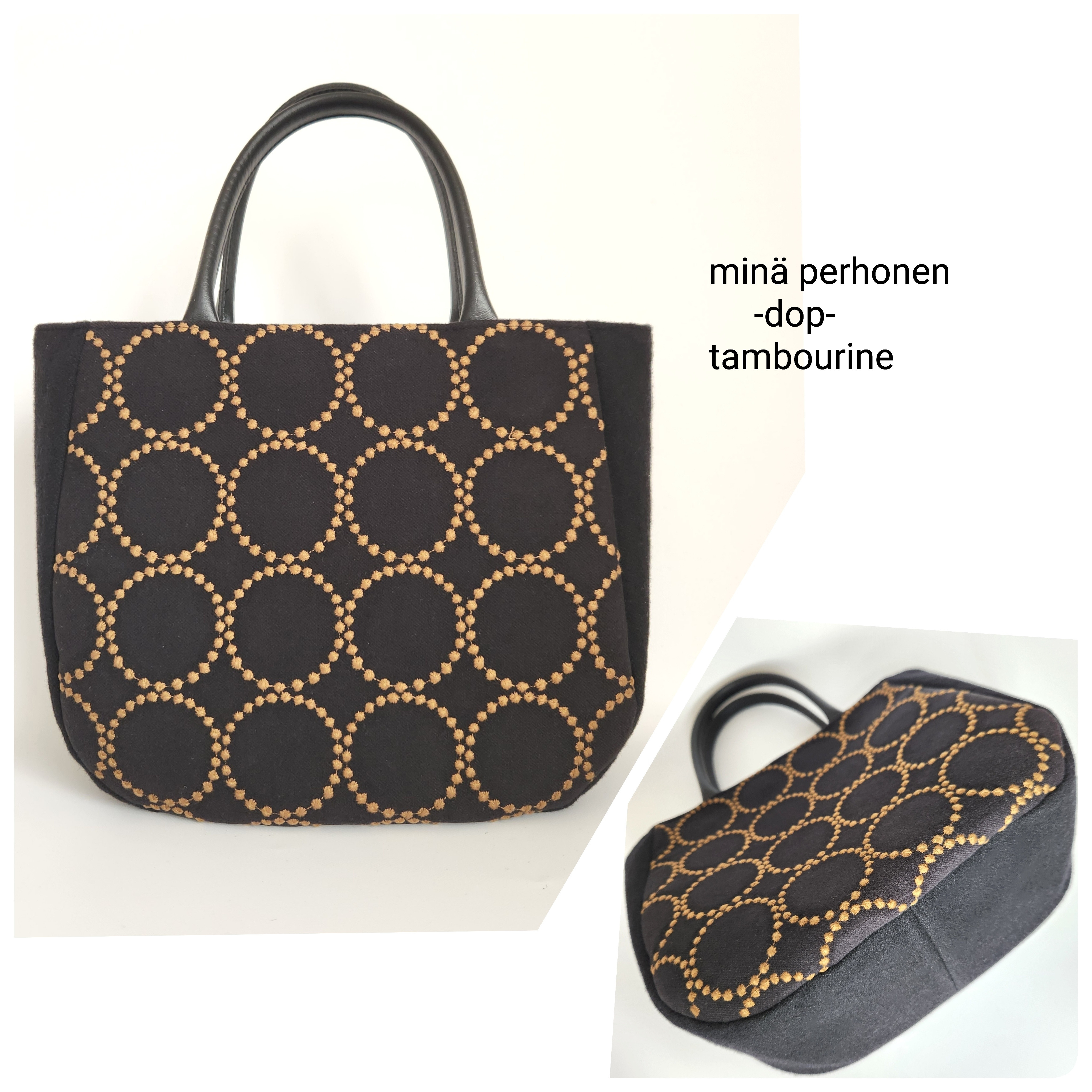 ミナペルホネン ドップ タンバリントートバッグ ウールモッサ クリスマス ショルダー 【受注制作】