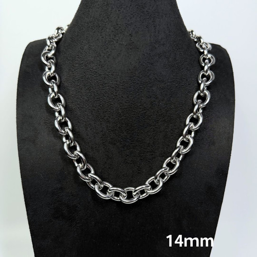 小豆 あずきチェーン ネックレス シルバー 3mm 40-80cm 925刻印