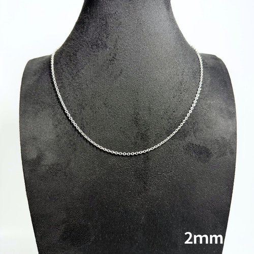 ビンテージ　シルバー あずきチェーン ネックレス 小豆 あずきチェーン ネックレス シルバー 3mm 40-80cm 925刻印