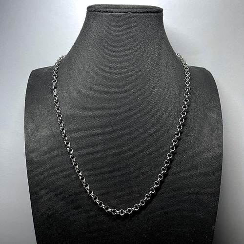ロールチェーン シルバー925 シルバー925 ロールチェーン ネックレス 幅5mm 50cm ネックレス