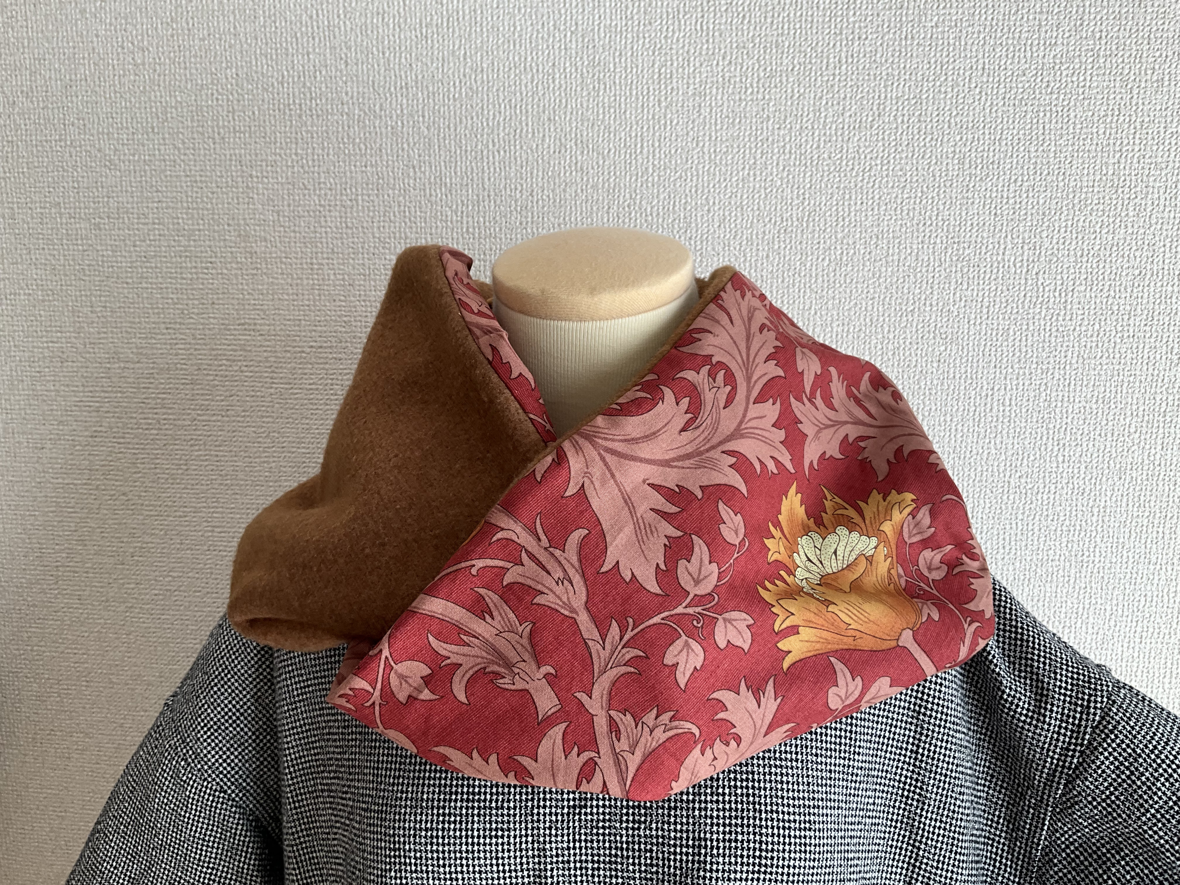 ウイリアムモリス アネモネ(赤)スヌード