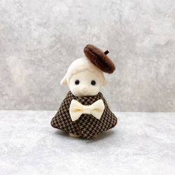 シルバニアファミリー 赤ちゃんサイズ フェルト服 ブラウン その他人形