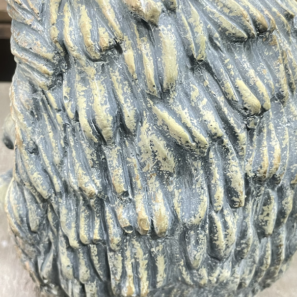 アンティーク風 ハリネズミオブジェ  セメント製 ほっこり可愛いインテリア雑貨 7枚目の画像