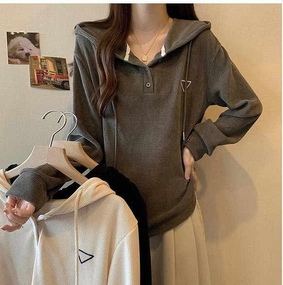 パーカー　トップス　大きいサイズ レディース 秋冬　春 新品 長袖　ゆったり 1枚目の画像