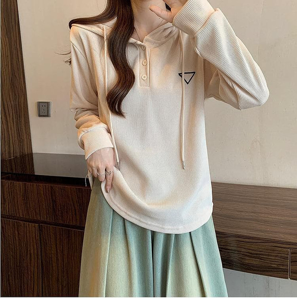 パーカー　トップス　大きいサイズ レディース 秋冬　春 新品 長袖　ゆったり 3枚目の画像