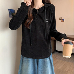 パーカー　トップス　大きいサイズ レディース 秋冬　春 新品 長袖　ゆったり 4枚目の画像