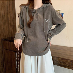 パーカー　トップス　大きいサイズ レディース 秋冬　春 新品 長袖　ゆったり 9枚目の画像