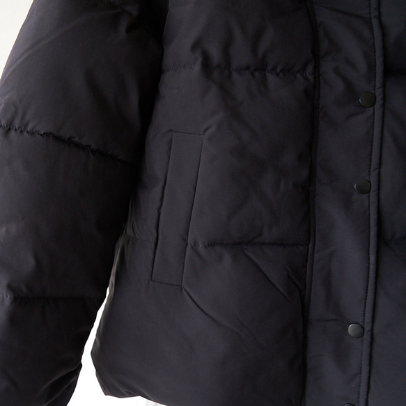 ﾓﾘﾉｶﾞｯｺｳ Mサイズ　ハイネック綿ジャケット(ブラック)｜mg-po03-bk-M 15枚目の画像