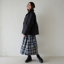 ﾓﾘﾉｶﾞｯｺｳ Mサイズ　ハイネック綿ジャケット(ブラック)｜mg-po03-bk-M 6枚目の画像