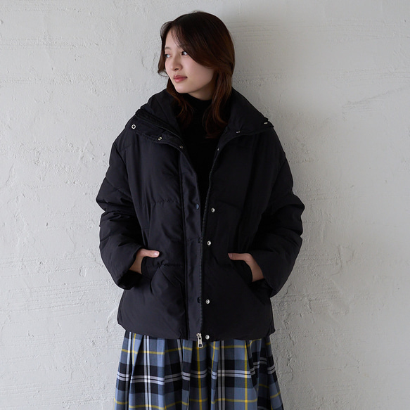 ﾓﾘﾉｶﾞｯｺｳ Mサイズ　ハイネック綿ジャケット(ブラック)｜mg-po03-bk-M 5枚目の画像