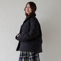 ﾓﾘﾉｶﾞｯｺｳ Mサイズ　ハイネック綿ジャケット(ブラック)｜mg-po03-bk-M 3枚目の画像