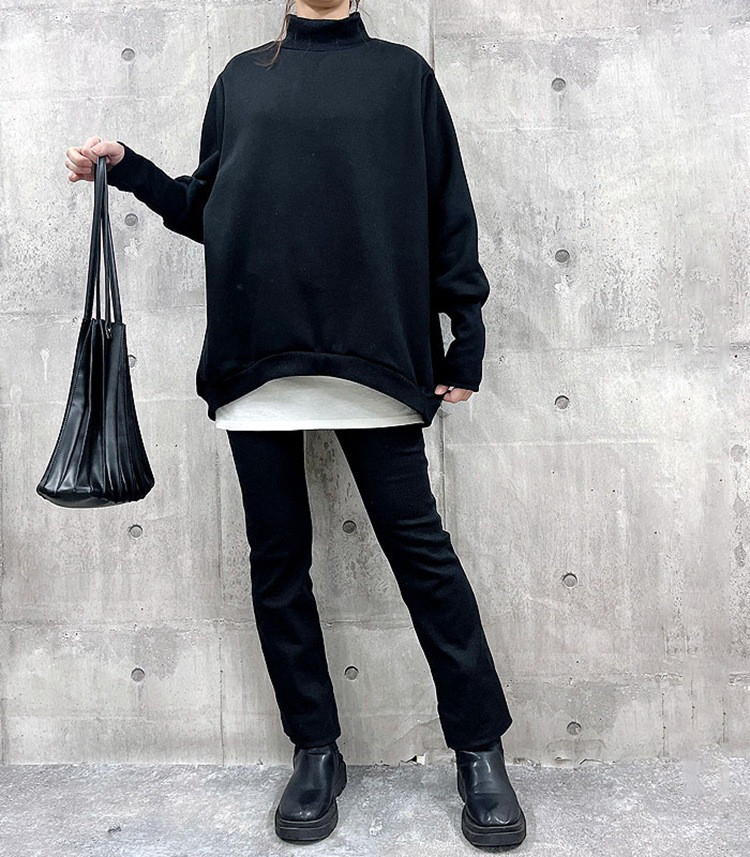 秋冬レディース厚手フリース入りハーフハイネックロングスリーブインナー【返品・交換可】品質最優先25-521