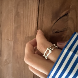 ーring005ー　silver925 シルバーアクセサリー　リング　ファッションリング　シルバー　大ぶりアクセサリー 14枚目の画像