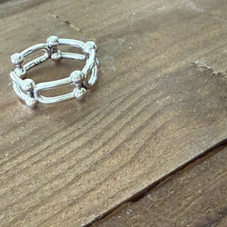 ーring005ー　silver925 シルバーアクセサリー　リング　ファッションリング　シルバー　大ぶりアクセサリー 7枚目の画像
