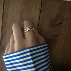 ーring005ー　silver925 シルバーアクセサリー　リング　ファッションリング　シルバー　大ぶりアクセサリー 18枚目の画像