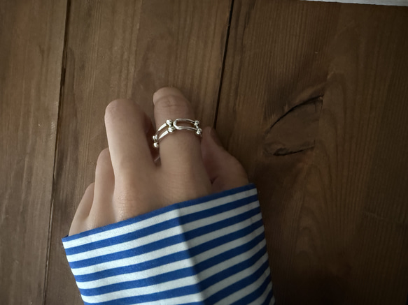 ーring005ー　silver925 シルバーアクセサリー　リング　ファッションリング　シルバー　大ぶりアクセサリー 18枚目の画像