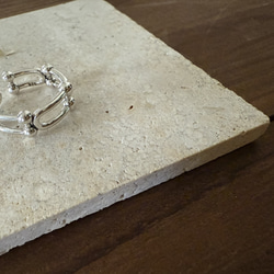 ーring005ー　silver925 シルバーアクセサリー　リング　ファッションリング　シルバー　大ぶりアクセサリー 8枚目の画像