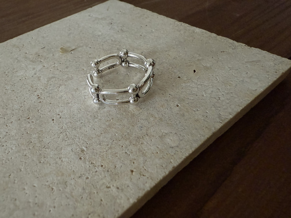 ーring005ー　silver925 シルバーアクセサリー　リング　ファッションリング　シルバー　大ぶりアクセサリー 9枚目の画像
