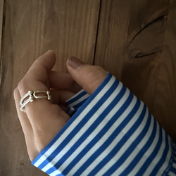 ーring005ー　silver925 シルバーアクセサリー　リング　ファッションリング　シルバー　大ぶりアクセサリー 2枚目の画像