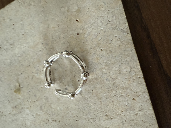 ーring005ー　silver925 シルバーアクセサリー　リング　ファッションリング　シルバー　大ぶりアクセサリー 10枚目の画像