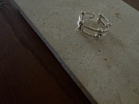 ーring005ー　silver925 シルバーアクセサリー　リング　ファッションリング　シルバー　大ぶりアクセサリー 13枚目の画像