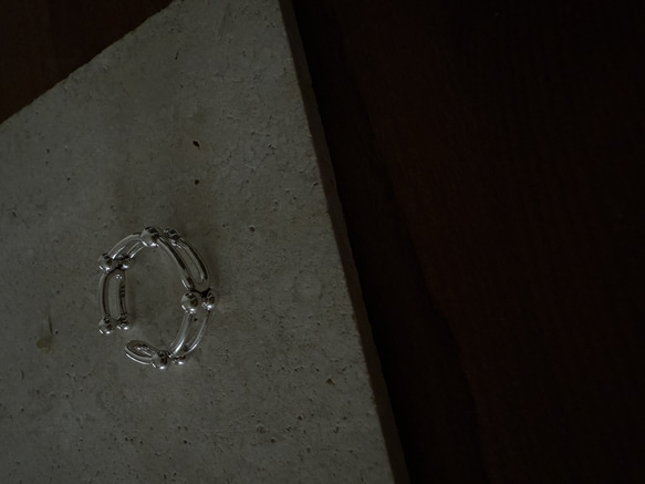 ーring005ー　silver925 シルバーアクセサリー　リング　ファッションリング　シルバー　大ぶりアクセサリー 4枚目の画像