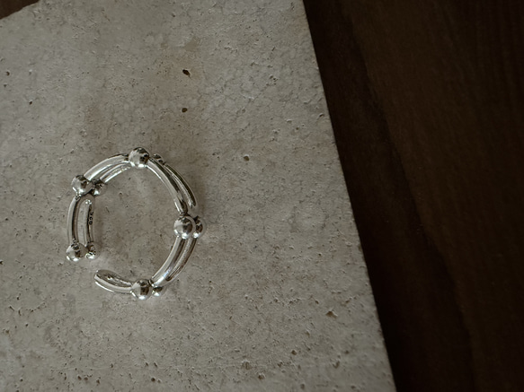 ーring005ー　silver925 シルバーアクセサリー　リング　ファッションリング　シルバー　大ぶりアクセサリー 5枚目の画像