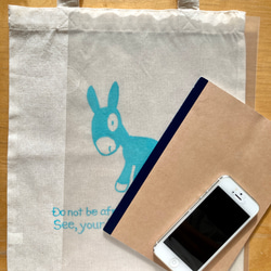 子ろばのコットンバッグ<Ｓサイズ> 2枚目の画像