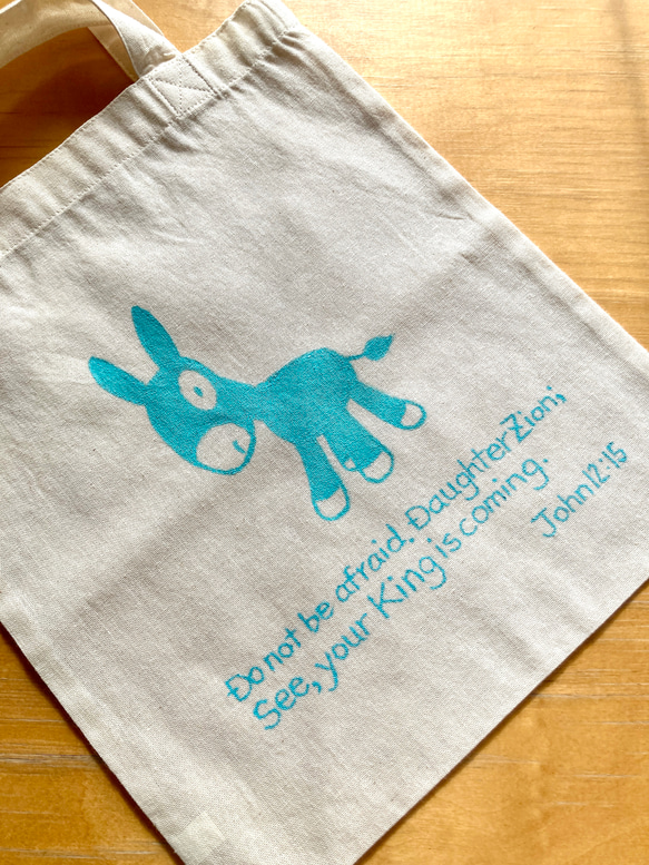 子ろばのコットンバッグ<Ｓサイズ> 4枚目の画像