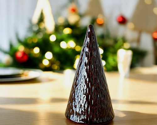 陶器のクリスマスツリー【茶】『1点限定』 その他インテリア雑貨 こめ
