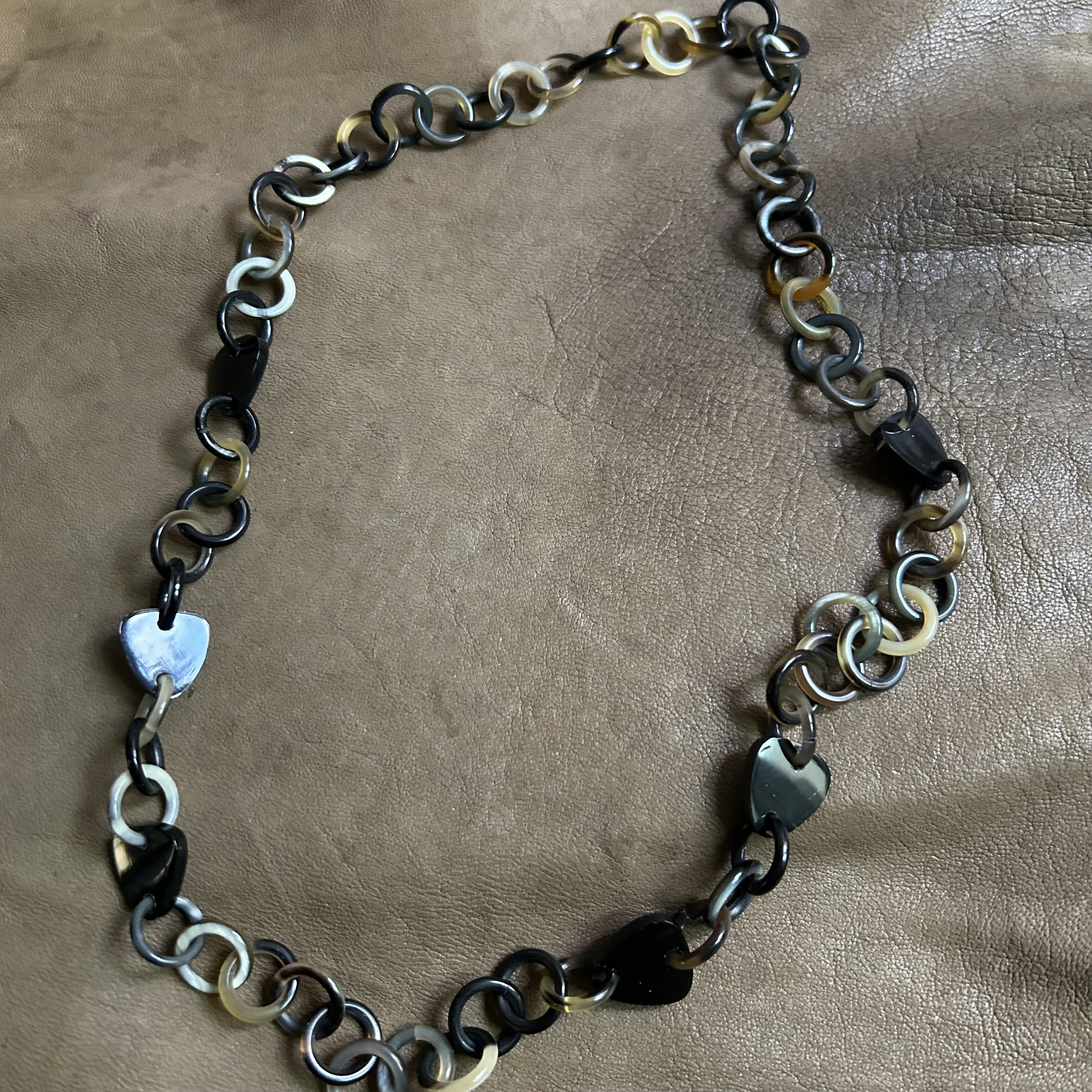 一点物❣️細身　バッファローホーンネックレス　水牛　天然素材　軽量 4,880円