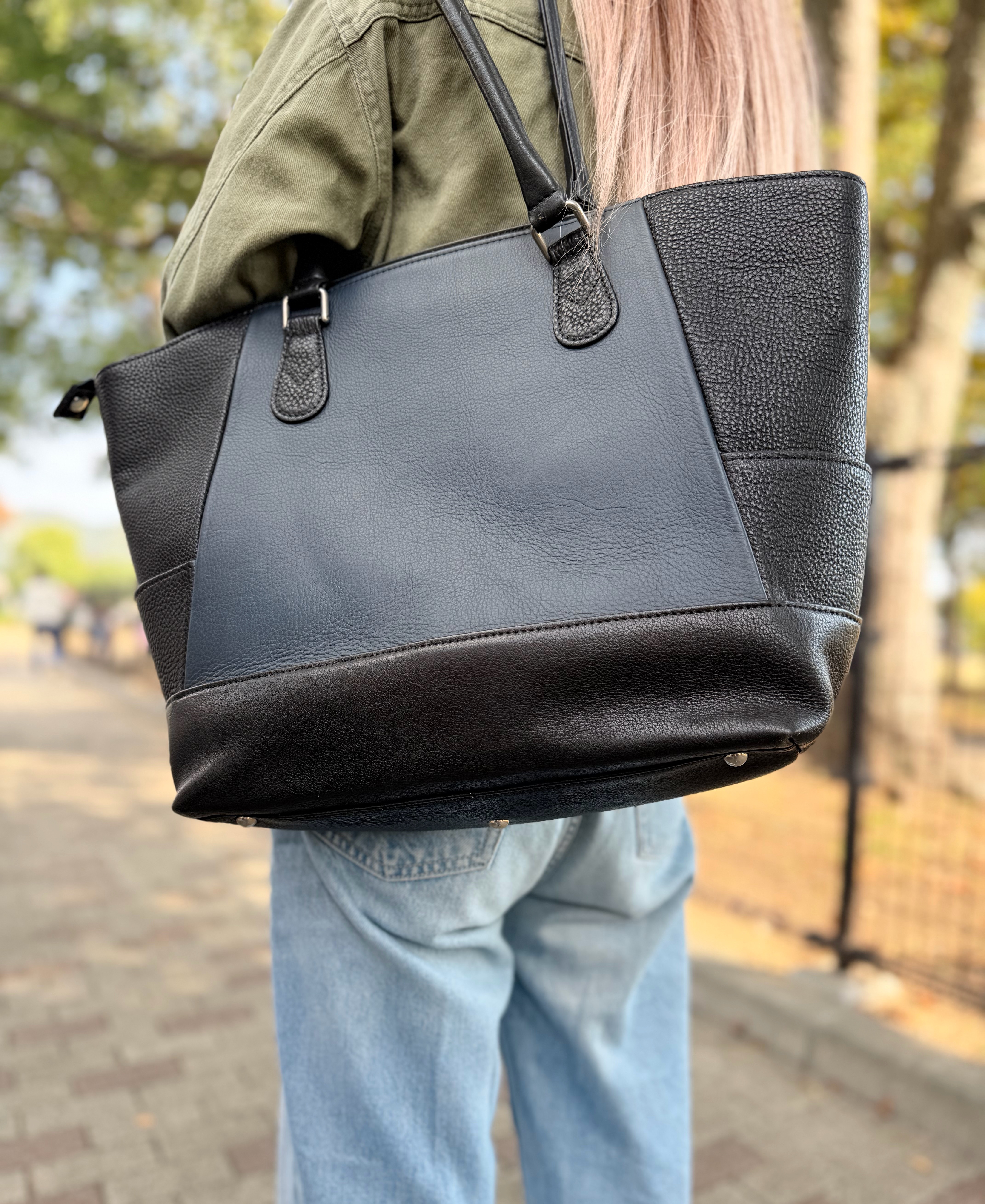 【期間限定SALE】50%off ノベルティ付き 本革 たつのレザー オールハンドメイド トートバッグ