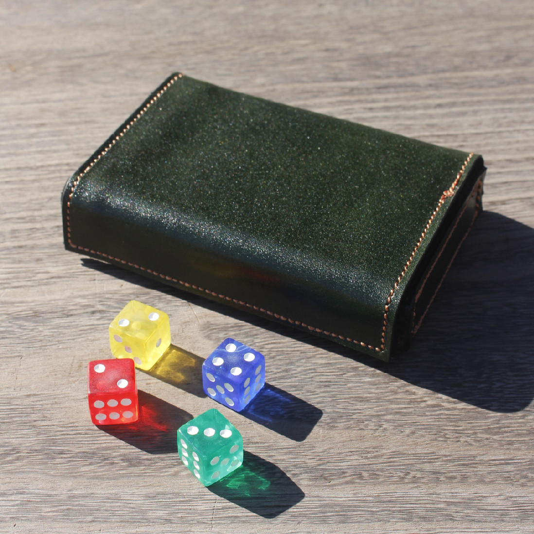 本革 TCG用 ダイス・ダメカンケース