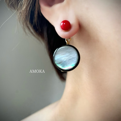 黒蝶貝 ピアス（スタッド・一粒） の人気通販｜Creema(クリーマ) 国内