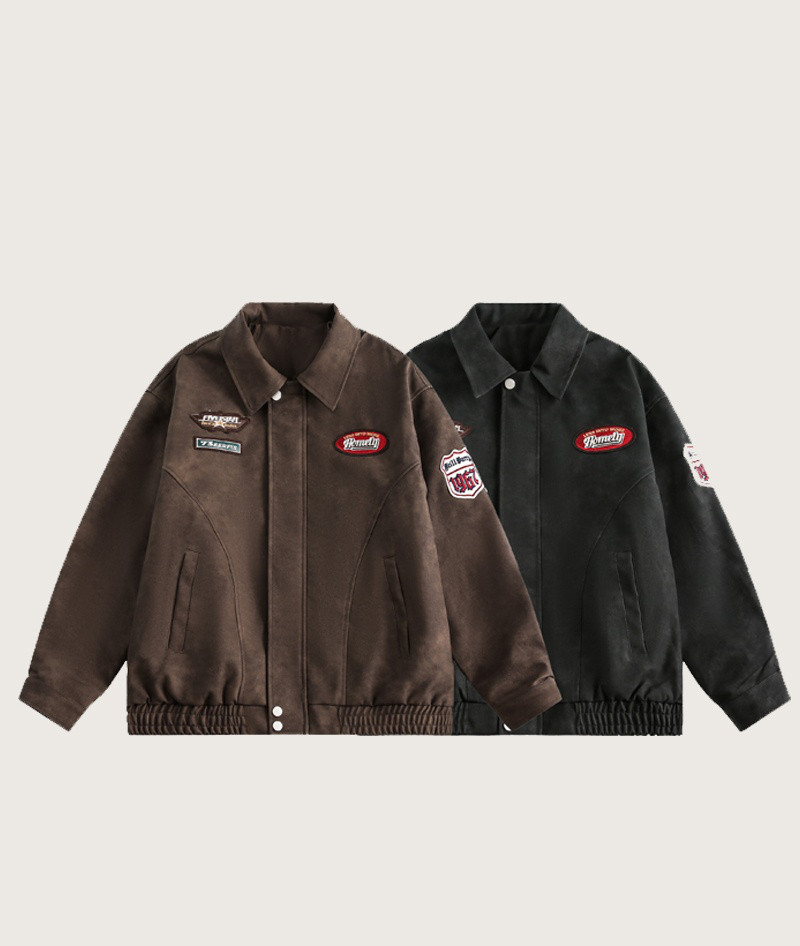 秋レディーストレンドブランド男女兼用 ゆったりベースボールレザージャケット【返品・交換可】品質最優先25-06