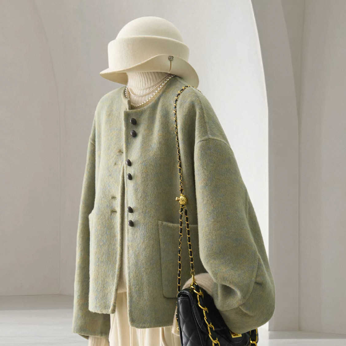 3色 大人が着たいお洒落なコート、保温力高い大人の冬コート、厚手、防寒対策、秋冬限定、レディース