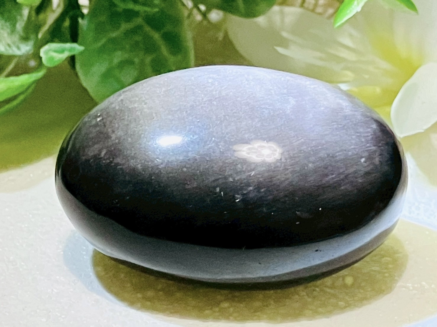 守護石°⌖꙳シルバーオブジディアン　黒曜石　タンブル　握り石