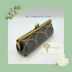 ⚮̈ 受注制作品⚮̈ ミナペルホネン/tambourine/ボックスがま口大・口金