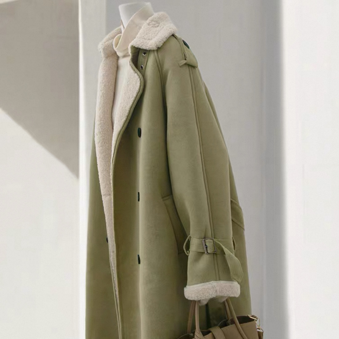 2色 保温力高い大人の冬コート、ロングコート、冬のコート、厚手のコート、裏起毛、防寒対策、秋冬限定、レディース